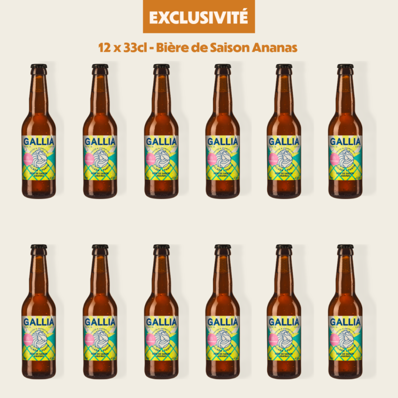 Coffret bière artisanale Gallia Paris et Maison Dalla à l’ananas Pain de Sucre du Bénin
